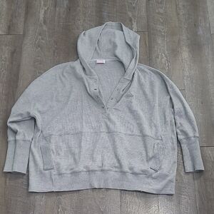 Pink Lily Heather Gray Women's Hooded Sweater